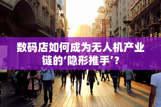 数码店如何成为无人机产业链的‘隐形推手’？