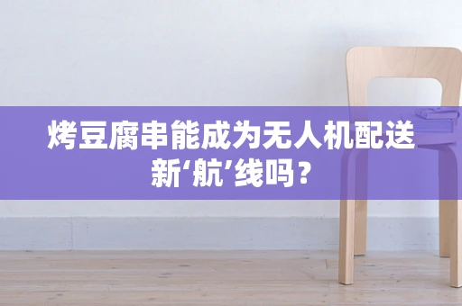 烤豆腐串能成为无人机配送新‘航’线吗？
