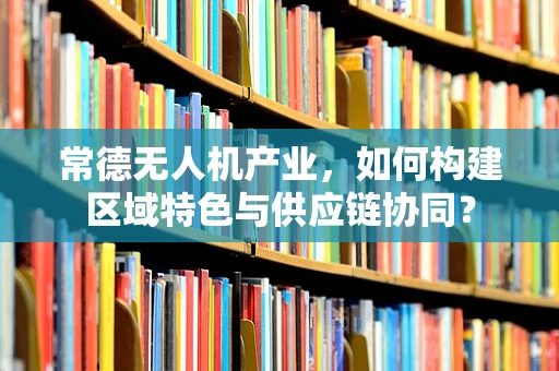常德无人机产业，如何构建区域特色与供应链协同？