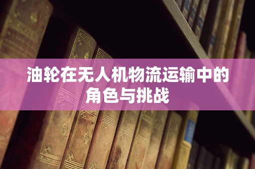 油轮在无人机物流运输中的角色与挑战