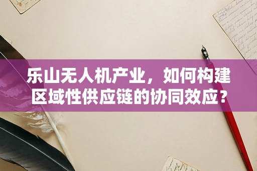 乐山无人机产业，如何构建区域性供应链的协同效应？