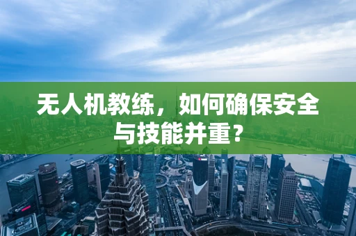 无人机教练，如何确保安全与技能并重？