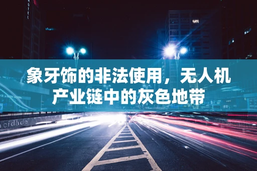 象牙饰的非法使用，无人机产业链中的灰色地带