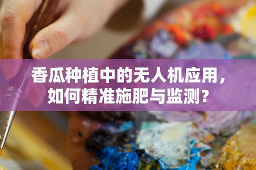 香瓜种植中的无人机应用，如何精准施肥与监测？