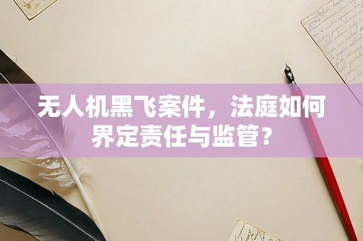 无人机黑飞案件，法庭如何界定责任与监管？