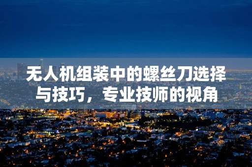 无人机组装中的螺丝刀选择与技巧，专业技师的视角