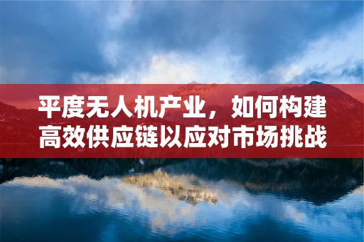 平度无人机产业，如何构建高效供应链以应对市场挑战？