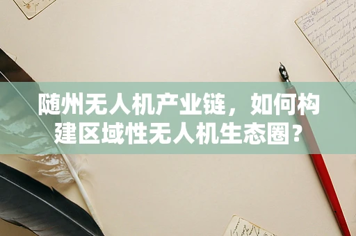 随州无人机产业链，如何构建区域性无人机生态圈？