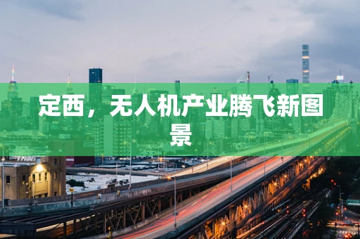 定西，无人机产业腾飞新图景