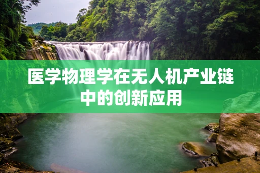 医学物理学在无人机产业链中的创新应用
