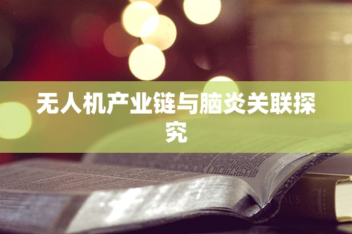无人机产业链与脑炎关联探究