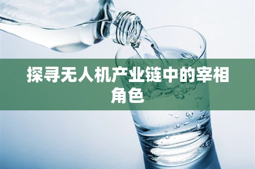 探寻无人机产业链中的宰相角色
