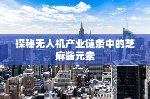 探秘无人机产业链条中的芝麻酱元素