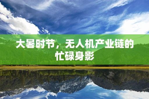 大暑时节，无人机产业链的忙碌身影