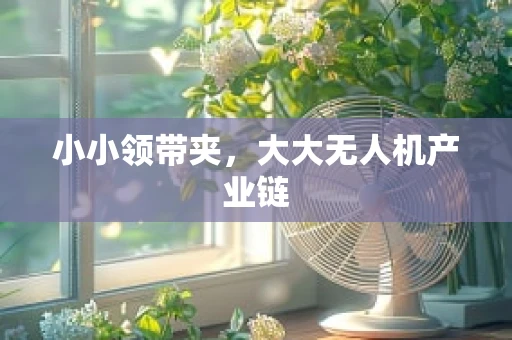 小小领带夹，大大无人机产业链