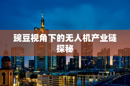 豌豆视角下的无人机产业链探秘
