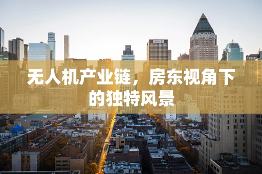 无人机产业链，房东视角下的独特风景