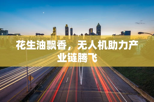 花生油飘香，无人机助力产业链腾飞