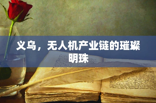 义乌，无人机产业链的璀璨明珠
