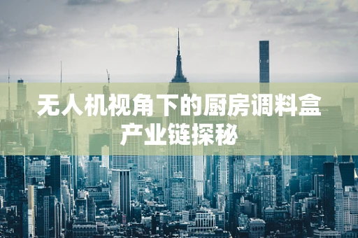 无人机视角下的厨房调料盒产业链探秘