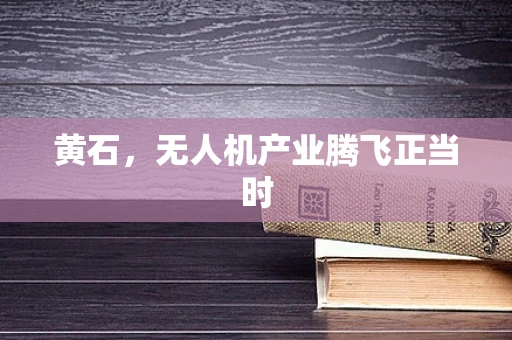 黄石，无人机产业腾飞正当时
