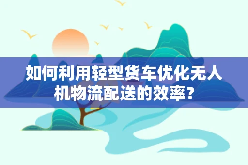 如何利用轻型货车优化无人机物流配送的效率？