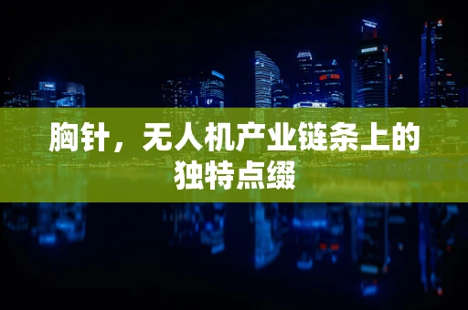 胸针，无人机产业链条上的独特点缀