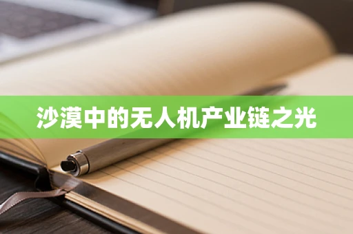 沙漠中的无人机产业链之光