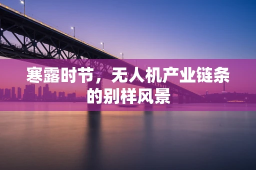 寒露时节，无人机产业链条的别样风景