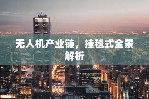 无人机产业链，挂毯式全景解析