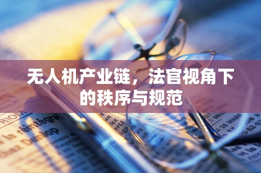 无人机产业链，法官视角下的秩序与规范