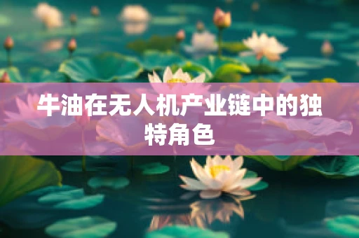 牛油在无人机产业链中的独特角色