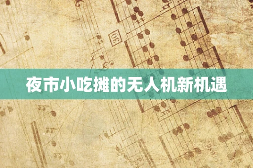 夜市小吃摊的无人机新机遇