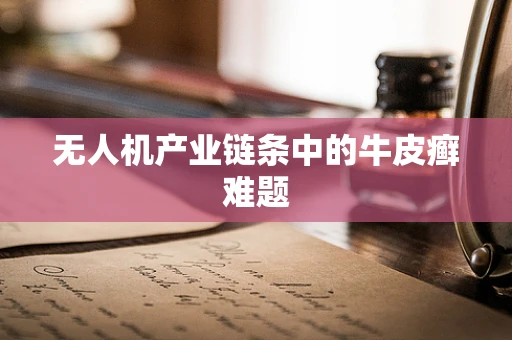 无人机产业链条中的牛皮癣难题
