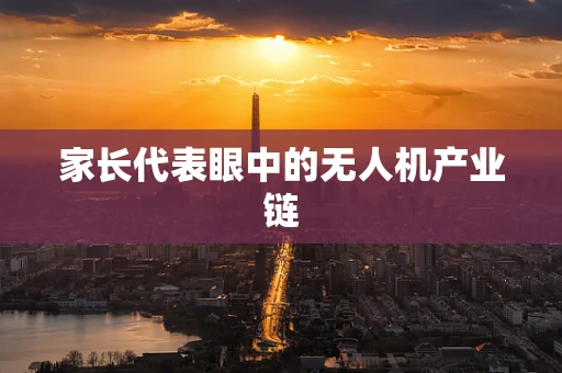 家长代表眼中的无人机产业链