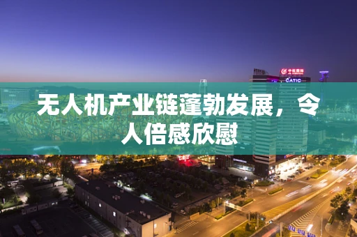 无人机产业链蓬勃发展，令人倍感欣慰