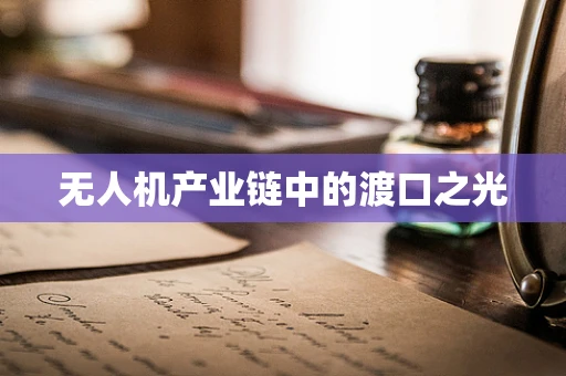 无人机产业链中的渡口之光