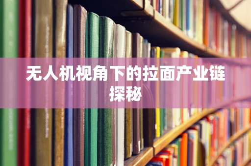 无人机视角下的拉面产业链探秘