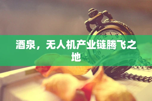 酒泉，无人机产业链腾飞之地