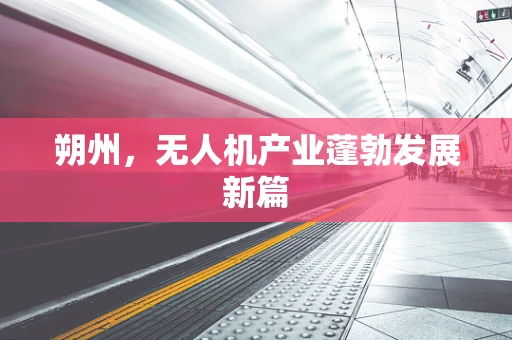 朔州，无人机产业蓬勃发展新篇