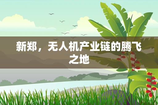 新郑，无人机产业链的腾飞之地