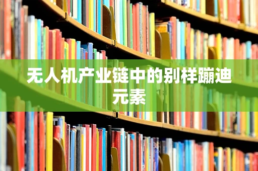 无人机产业链中的别样蹦迪元素