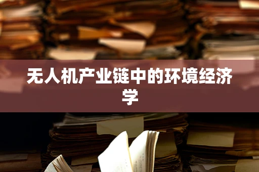 无人机产业链中的环境经济学