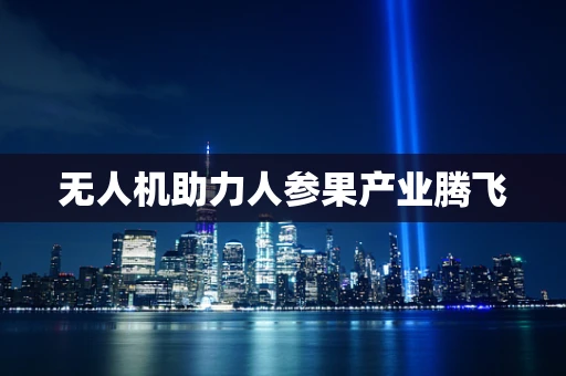 无人机助力人参果产业腾飞