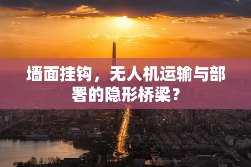 墙面挂钩，无人机运输与部署的隐形桥梁？