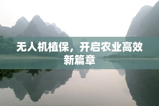 无人机植保，开启农业高效新篇章