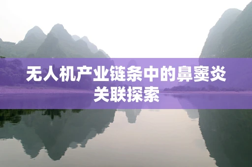 无人机产业链条中的鼻窦炎关联探索