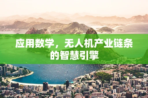 应用数学，无人机产业链条的智慧引擎