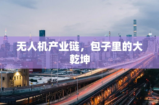 无人机产业链，包子里的大乾坤