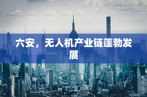 六安，无人机产业链蓬勃发展